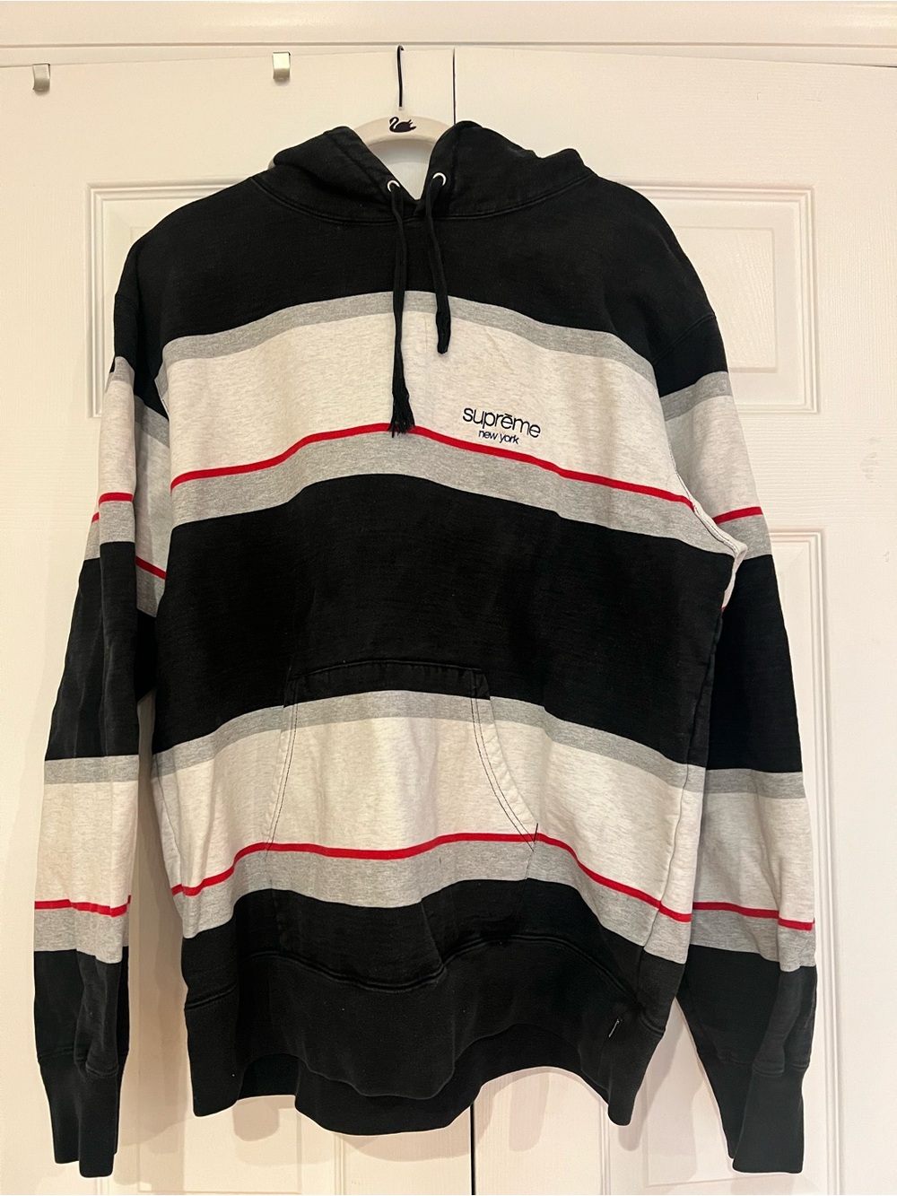 Supreme Striped Hooded Sweatshirt